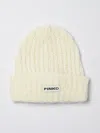 Pinko Logo-patch Beanie Hat In Neutral