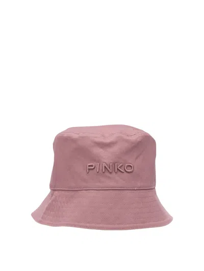 Pinko Hats Beige In Pink