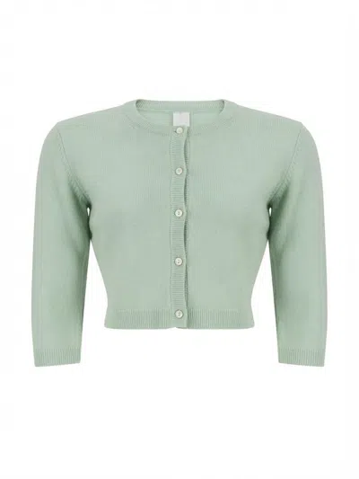 Pinko Heartbreaker Cardigan In Mint