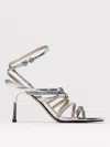 Pinko Lisa Sandals In Silver