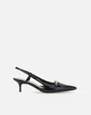 Pinko Gloria Patent Leather Slingback Pumps