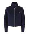 Pinko High Collar Long Sleeve Casual Jacket In Blue