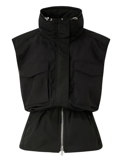 Pinko High-neck Pocket Jacket In Black
