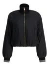 Pinko High-neck Zip-front Jacket In Black