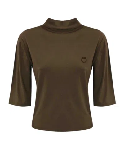 PINKO HIGH-NECKED T-SHIRT