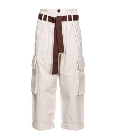 PINKO PINKO BELTED CARGO TROUSERS