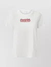 Pinko High Trim Crew Neck T-shirt In Grey