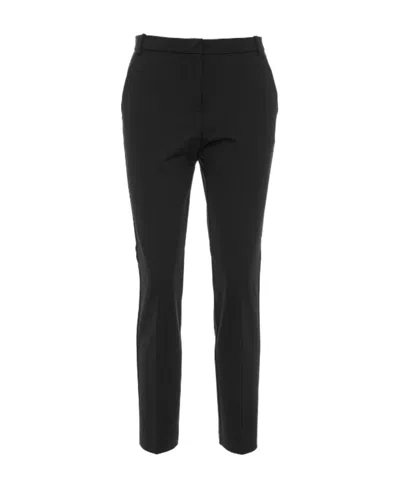 Pinko High-waist Cropped Bello Pants In Black
