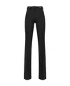Pinko High-waist Flared Trousers In Black