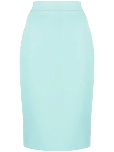 Pinko High-waist Pencil Skirt In Green