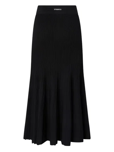 Pinko High-waist Skirt In Black