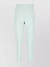 Pinko High Waist Tailored Fit Trousers In Green