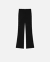 Pinko High-waist Trousers In Technical Cady In Noir Limousine