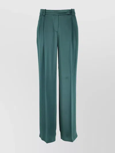 PINKO HIGH WAIST WIDE LEG TROUSERS WITH BELT LOOPS