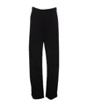 Pinko High-waisted Crepe Trousers In Black