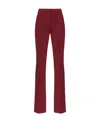 Pinko High-waisted Flared Trousers In Red