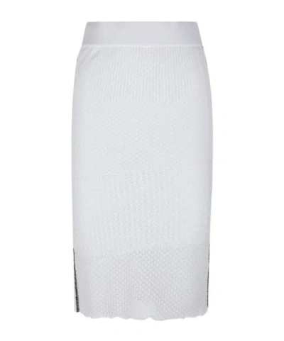 PINKO PINKO HIGH-WAISTED KNITTED MIDI SKIRT