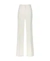 Pinko Trousers Wide Leg Side Stripe In White