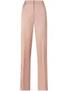 Pinko Elegant Satin Trousers For Ceremonies In Pink