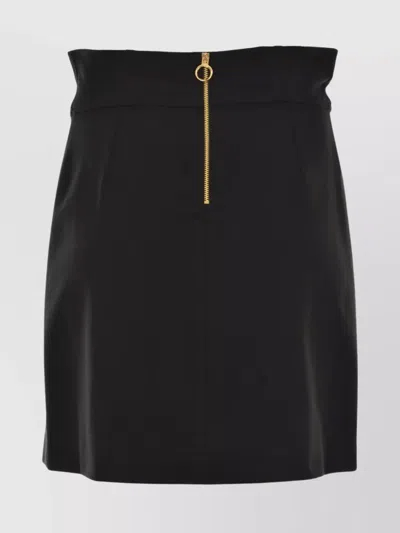 Pinko High-waisted Skirts Side Slit In Black