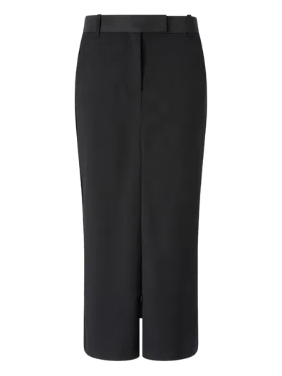 PINKO HIGH-WAISTED SLIT MIDI SKIRT