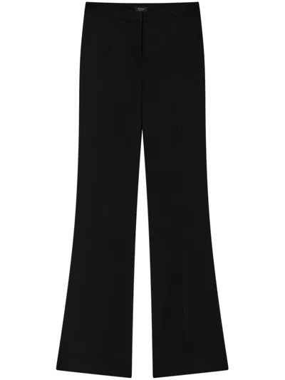 Pinko High-waisted Trousers In Noir Limousine