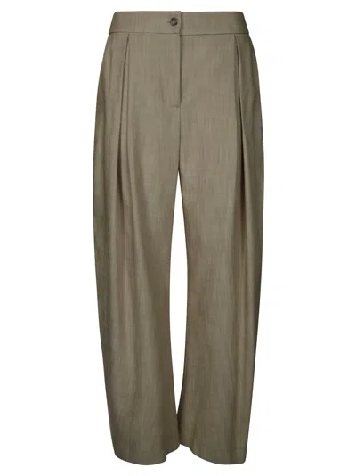 PINKO PINKO HIGH-WAISTED WIDE-LEG TROUSERS WITH FRONT PLEATS