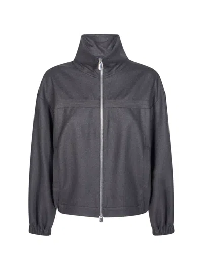 Pinko High-neck Bomber Jacket In Black