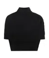 Pinko Beverino Short Sleeve Sweater In Black