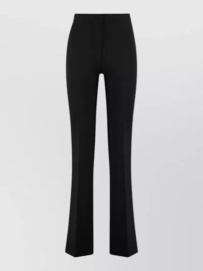 Pinko High-rise Flared Trousers In Black