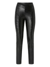 Pinko High-waisted Panel Trousers With Ruched Detailing In Black