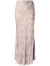 Pinko Soft Viscose Maxi Skirt With Flattering Silhouette