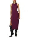Pinko Robe Fourreau Noire Avec Encolure En Strass