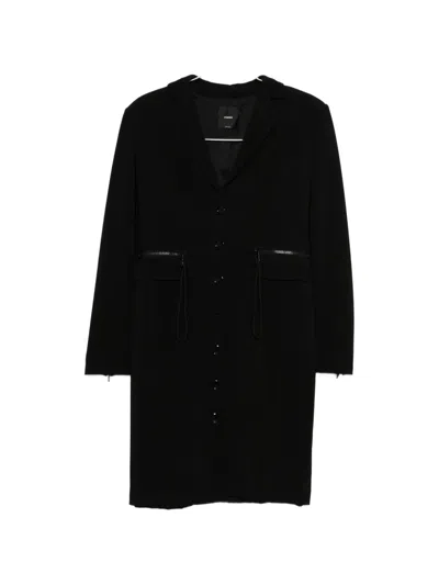 Pinko Honorata Long-sleeves Midi Dress In Black