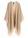 Pinko Croatia Draped Lightweight Soft Texture Jacket In Brown
