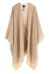 Pinko Croatia Draped Lightweight Soft Texture Jacket In Brown