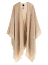 Pinko Croatia Draped Lightweight Soft Texture Jacket In Neutral