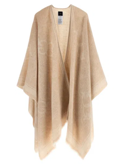 PINKO HOOD CROATIA CAPES BEIGE