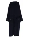 Pinko Hooded Coat In Blue