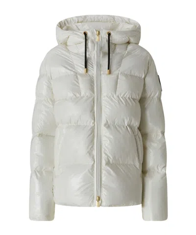 Pinko Hooded Cotton Jacket In White