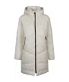 Pinko Hooded Insulation Technology Canvas Cotton Suit In White