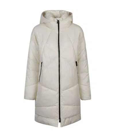 Pinko Hooded Insulation Technology Canvas Cotton Suit In White