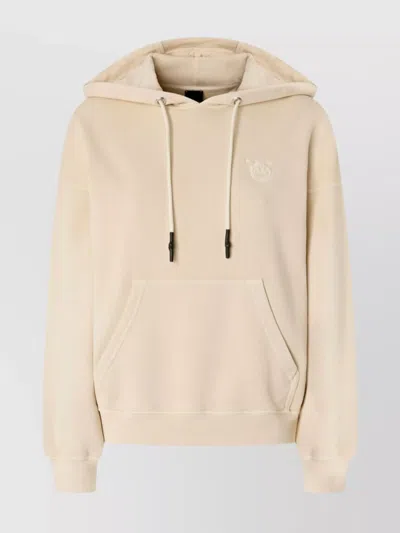 PINKO HOODED KNITWEAR WITH DRAWSTRING AND KANGAROO POCKET