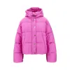 Pinko Impasto Puffer Jackets Purple In Pink
