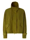 Pinko Hooded Pocket Jacket In Green