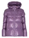 Pinko Piumino Caban Crystal Nylon Viola In Purple