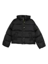 Pinko Hooded Puffer Jacket In Black