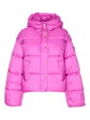 Pinko Impasto Puffer Jackets Purple In Pink