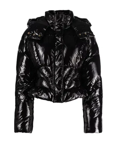 Pinko Hooded Puffer Jacket In White