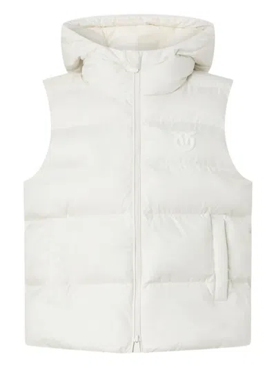 Pinko Hooded Quilted Gilet In White